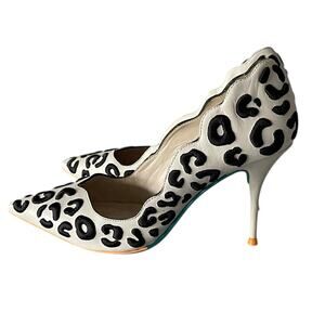 Sophia Webster patterned shoes in white leather Sz:7